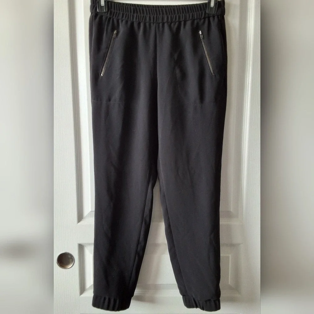 J Crew 2‎ Pants Sydney Jogger Pull On Zip Pocket Elastic Waist Casual Comfort